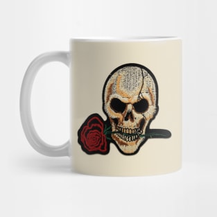 Skull Rose Patch Mug